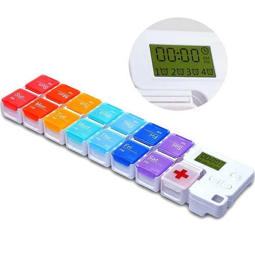 Pastilheiro Automático com Alarme - Nunca Mais Um Medicamento em Falta